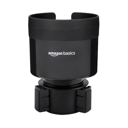 Amazon Basics Adjustable Car Cup Holder Expander – Black
