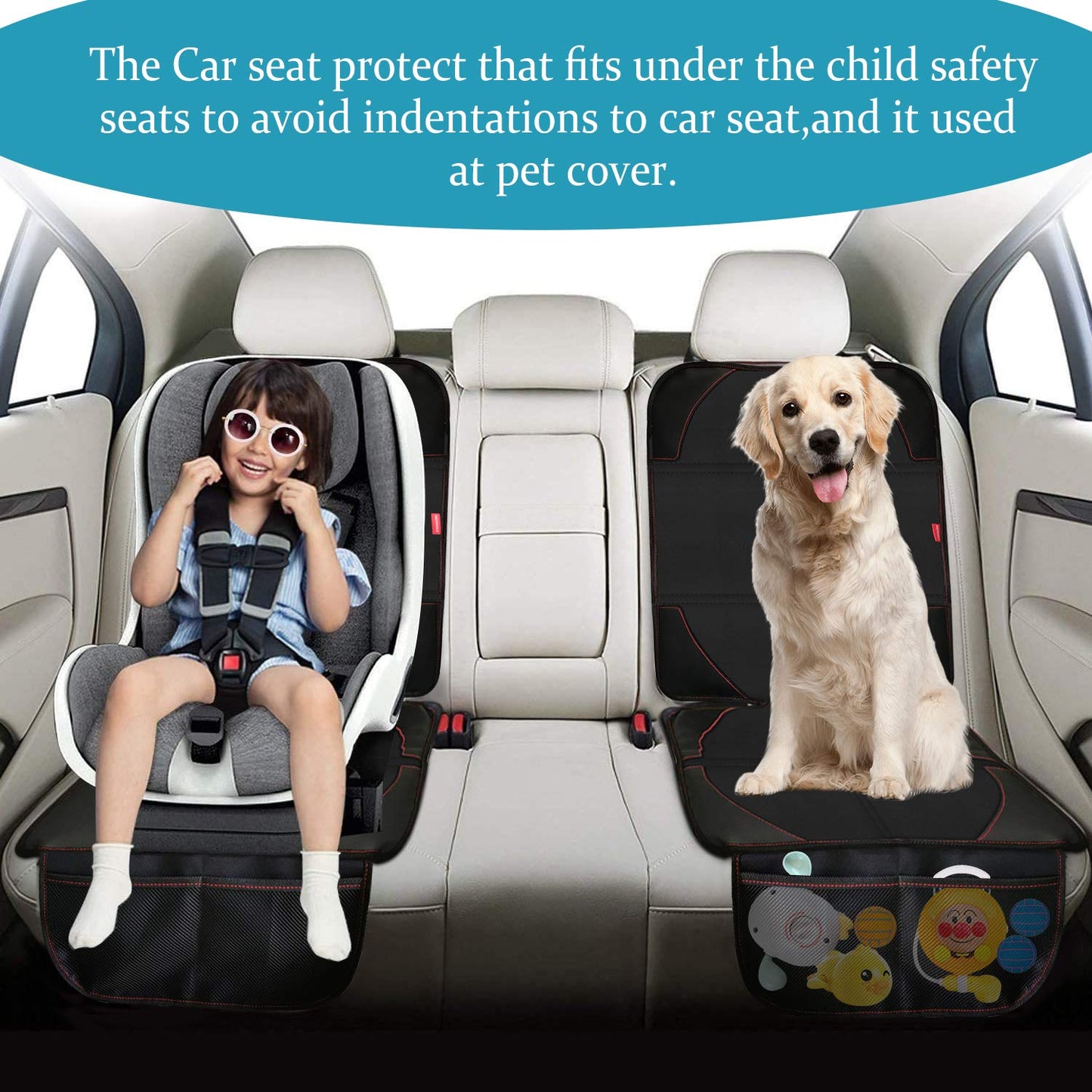 MORROLS Waterproof Car Seat Protectors for Kids & Pets