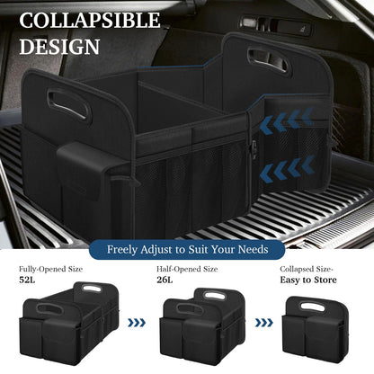 Femuar Large Capacity Car Trunk Organizer – Black