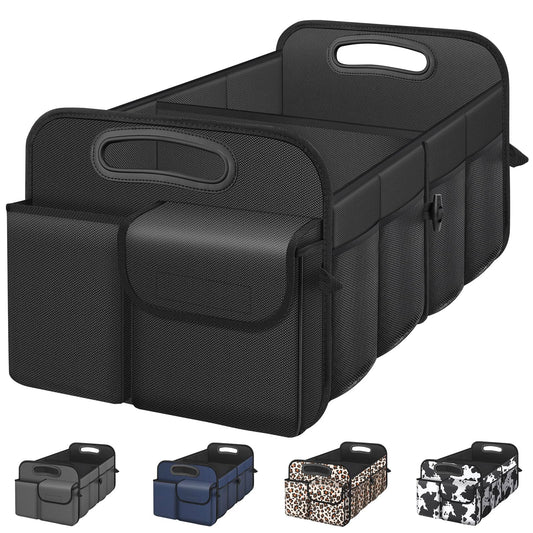 Femuar Large Capacity Car Trunk Organizer – Black