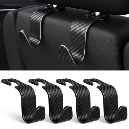 Amooca Vehicle Headrest Storage Hooks for Bags & Groceries